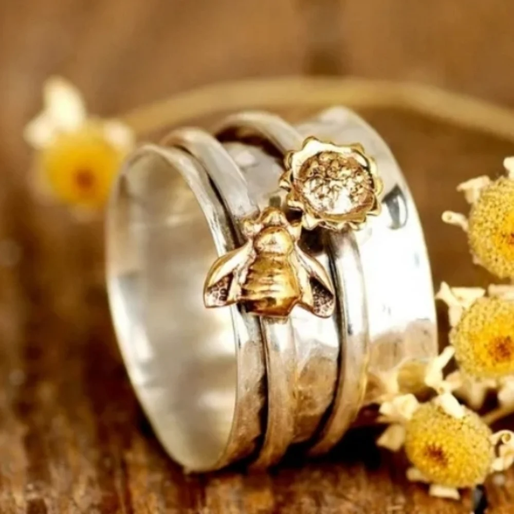 Spinner Ring! (May decrease NAIL BITING!) Sz 7, 8 & 10½ - Picture 2 of 6